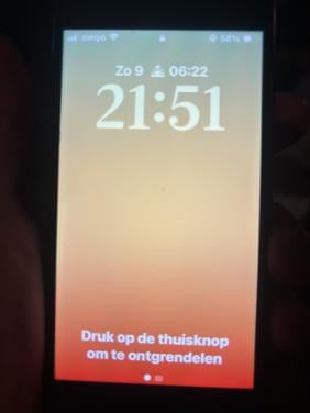 IPhone SE 2022 zwart nieuwstaat