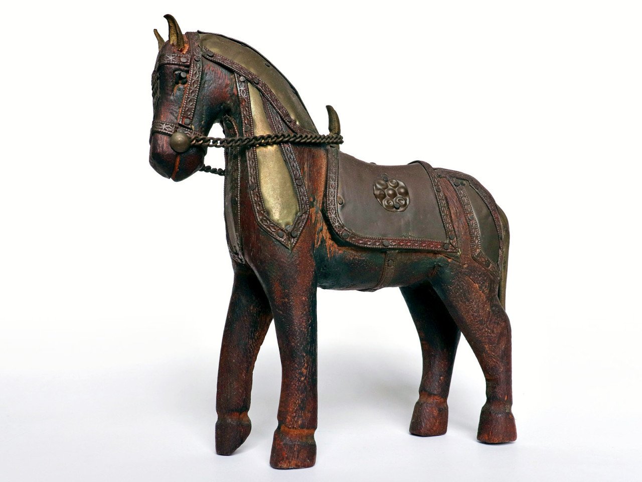 Antiek paardenbeeld