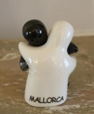 Peper en zout stel steenen poppetjes