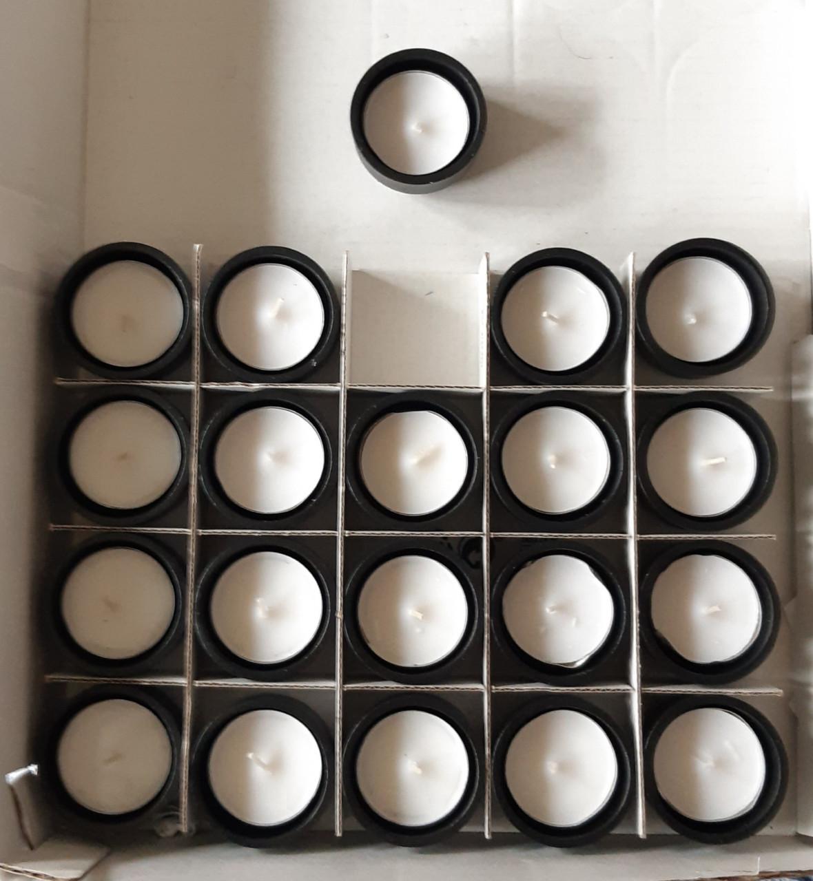 Ikea HEDERVÄRD theelichthouder zwart