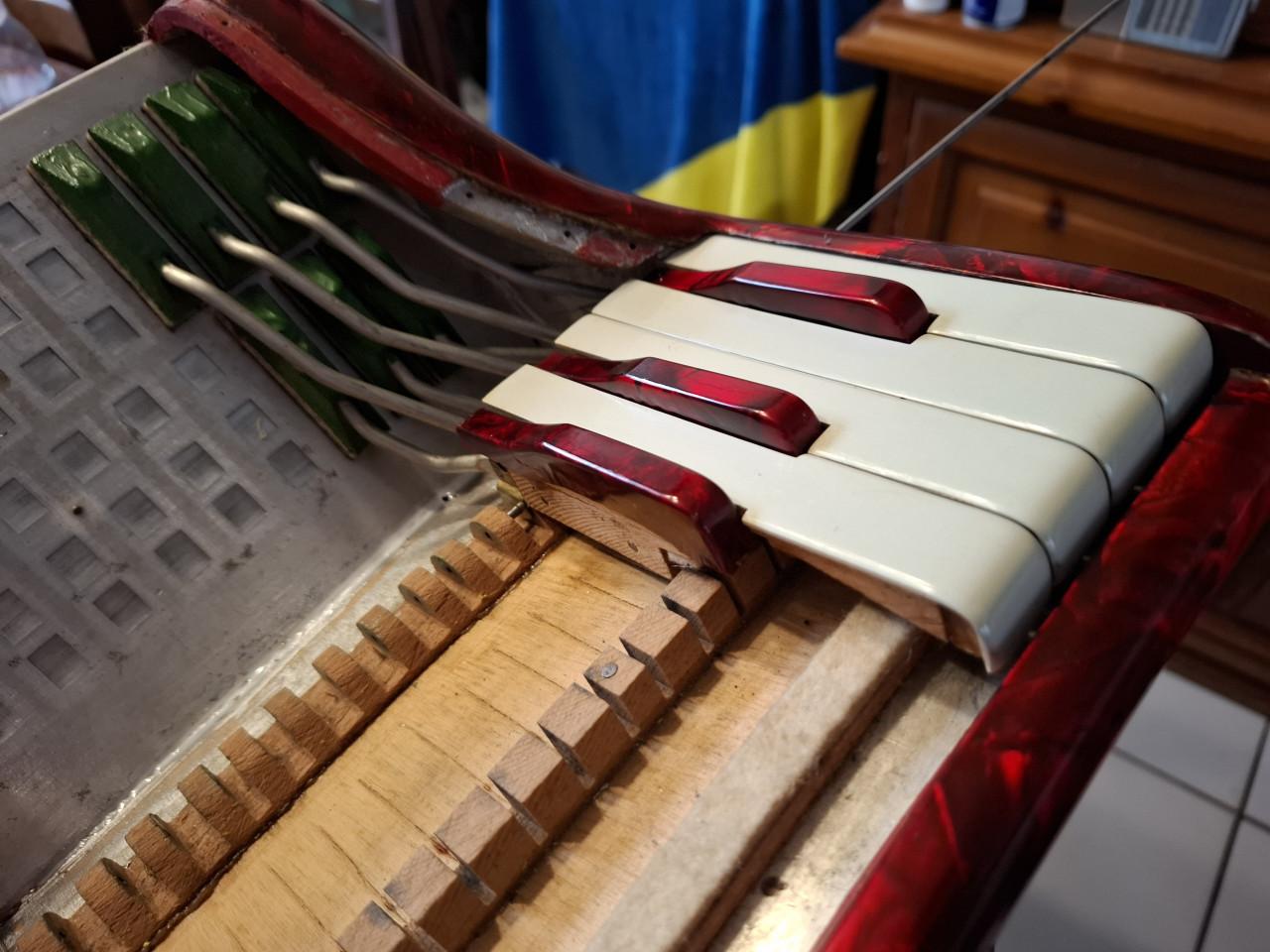 Accordeon Ballone Burini Waaier klavier