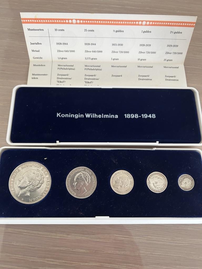 Wilhelmina munten set
