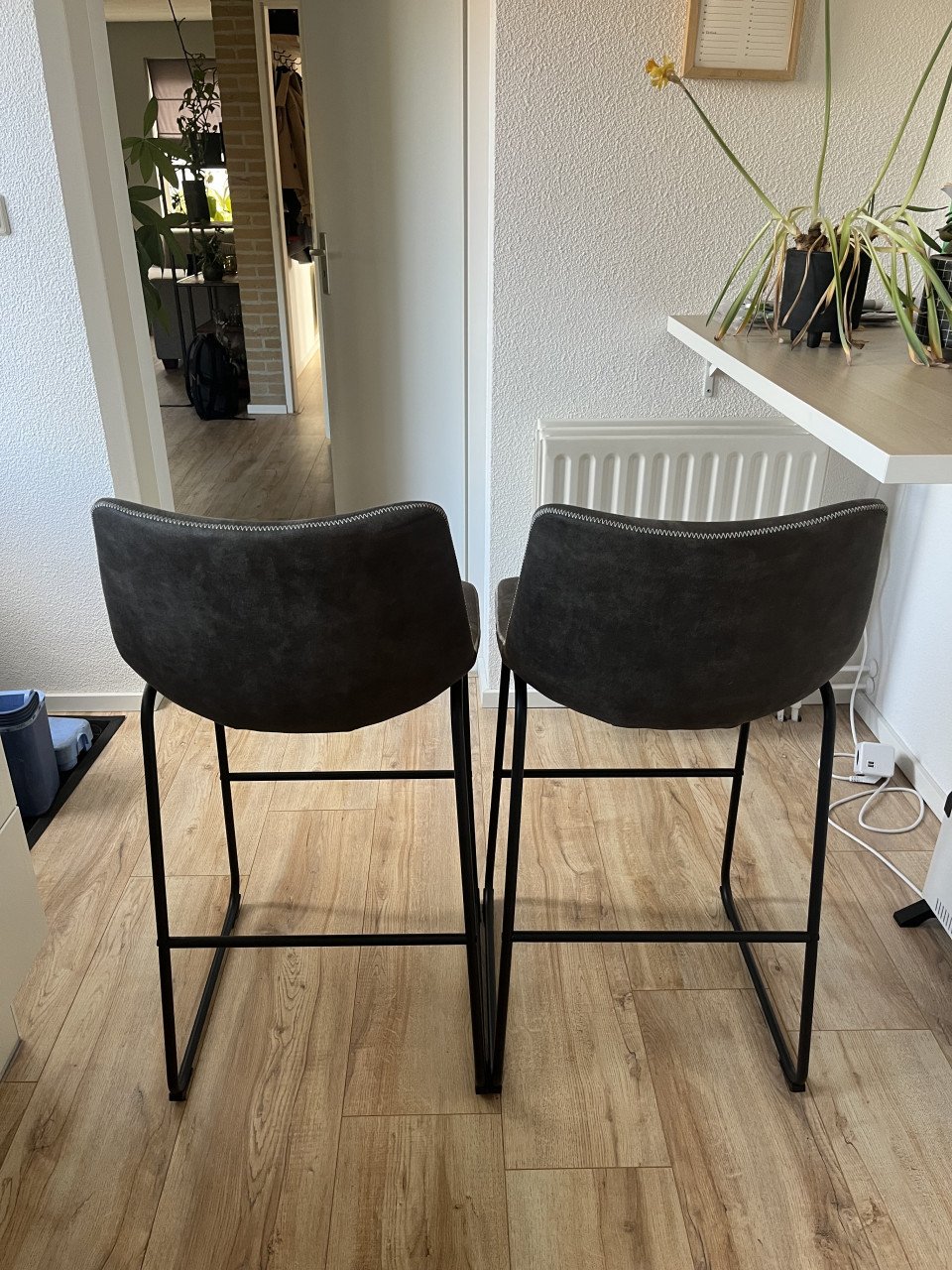 Barstoelen antraciet