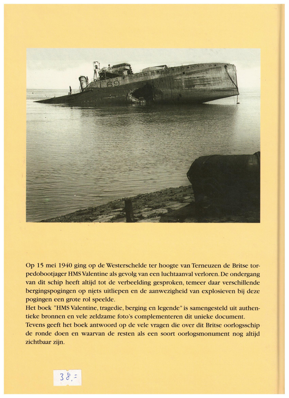 HMS Valentine, gezonken voor Terneuzen 15 mei 1940