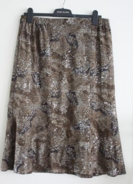 Rok slangenleerlook maat 44