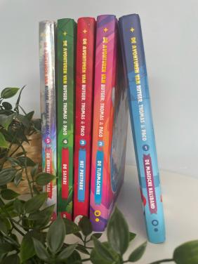 Boekenreeks van Rutger, Paco en Thomas! Deel 1 tm 5