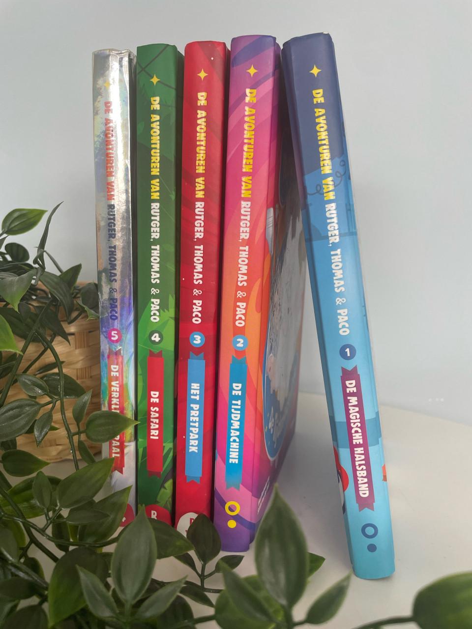 Boekenreeks van Rutger, Paco en Thomas! Deel 1 tm 5