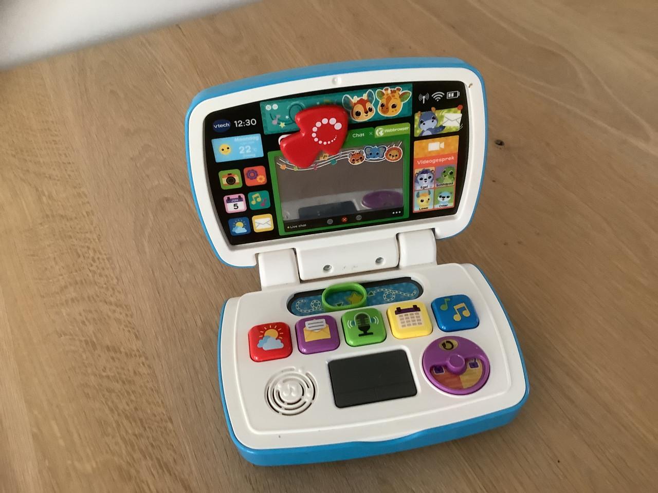 V Tech 1e Interactieve Laptop, met geluid en bewegende beelden