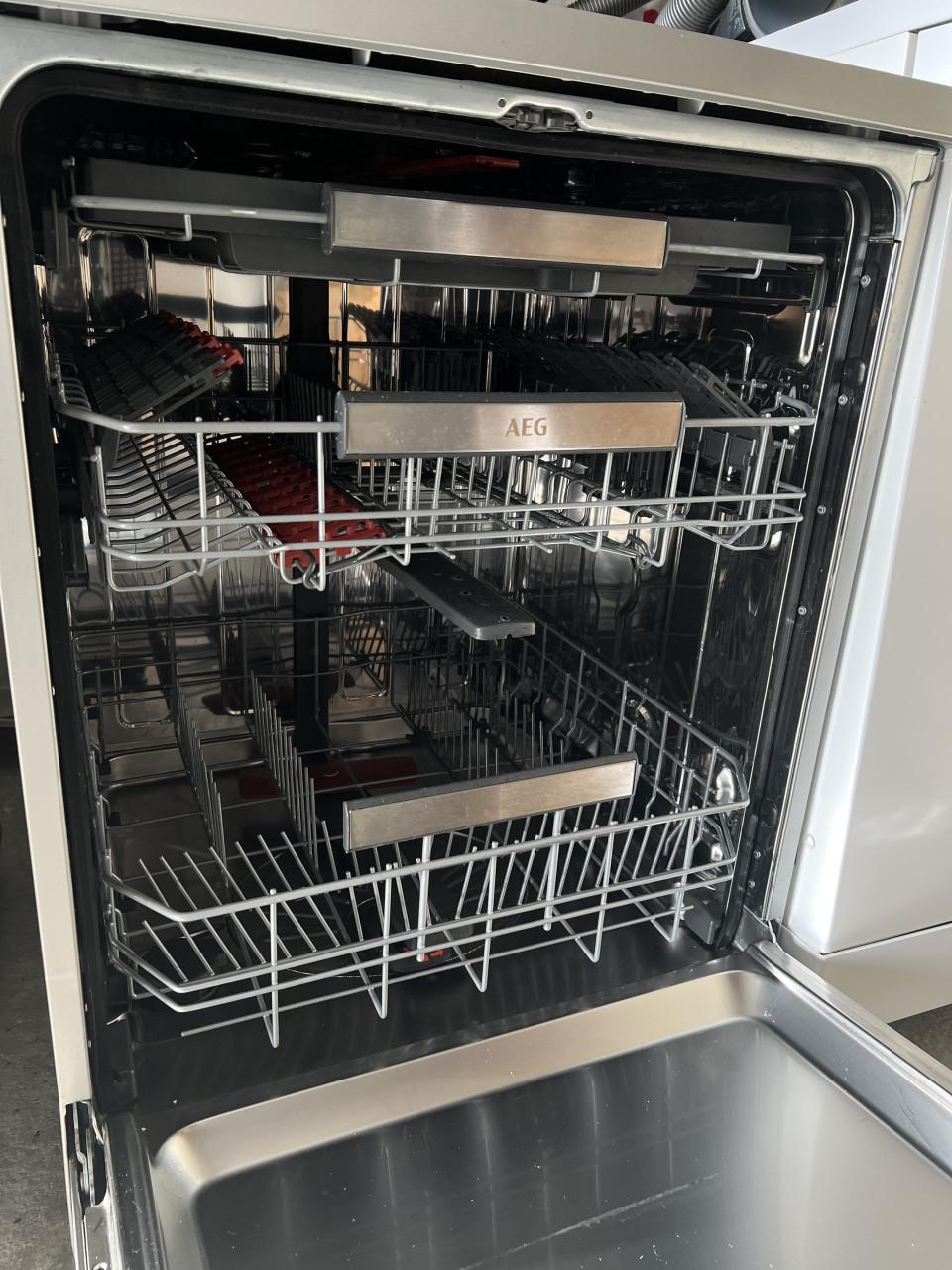 AEG FFB63700PM vrijstaand RVS vaatwasser 85x60 cm. Als nieuw