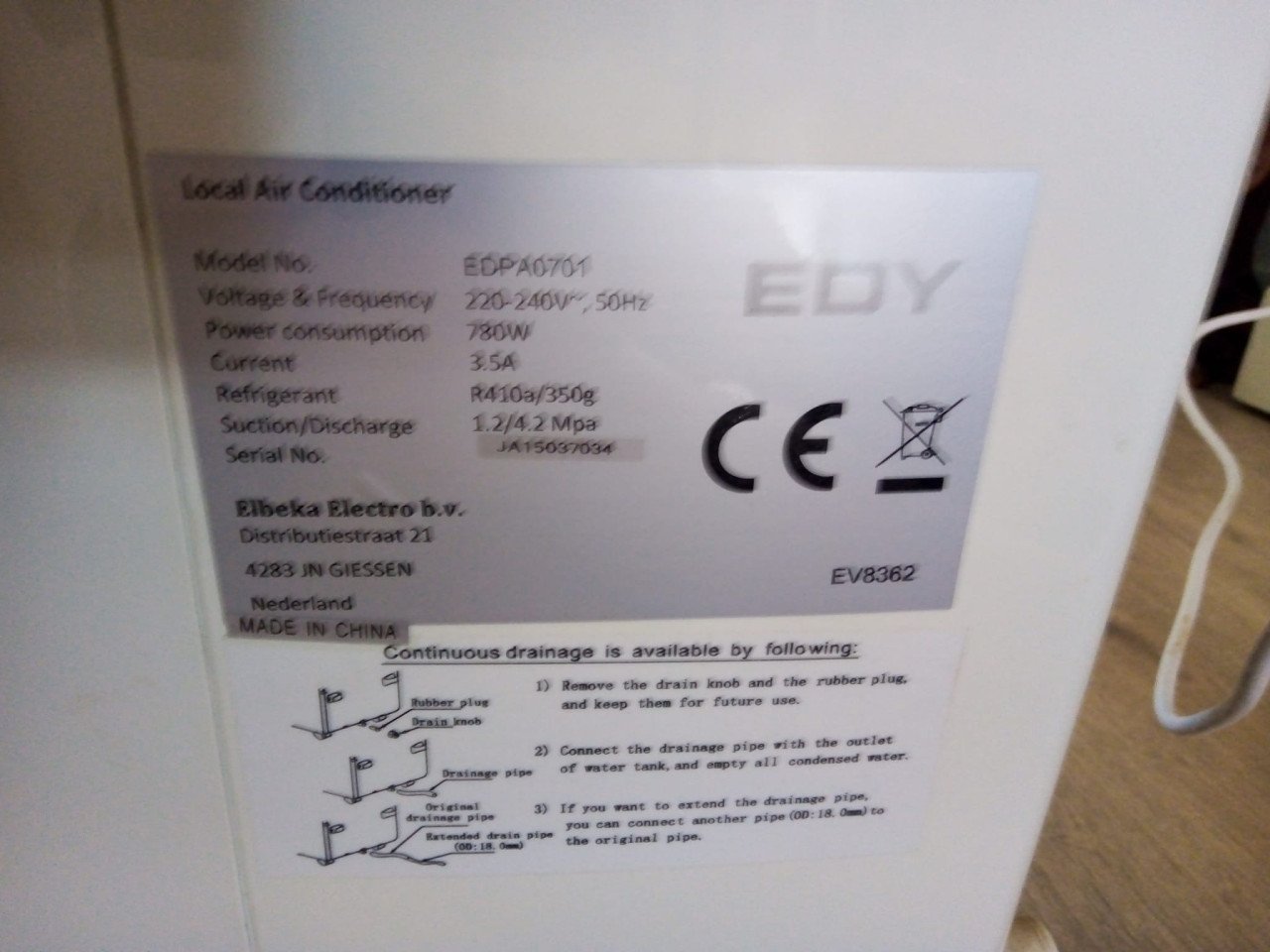 TE KOOP MOBILE AIRCO €35,-