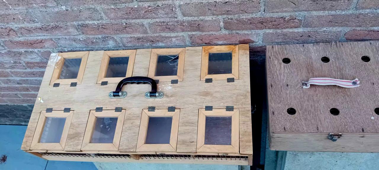 2 transport vogelkooien