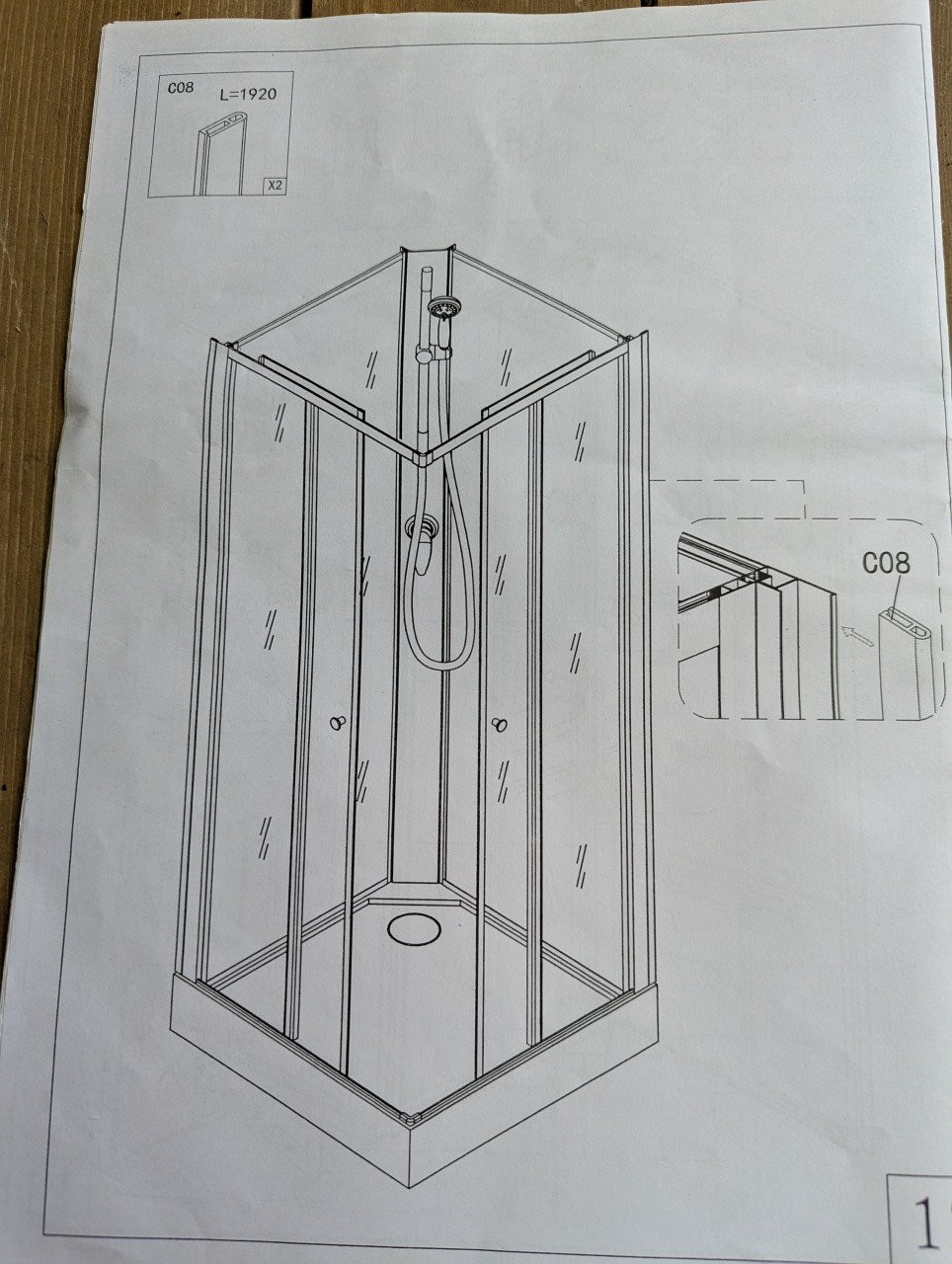Douchecabine 80x80