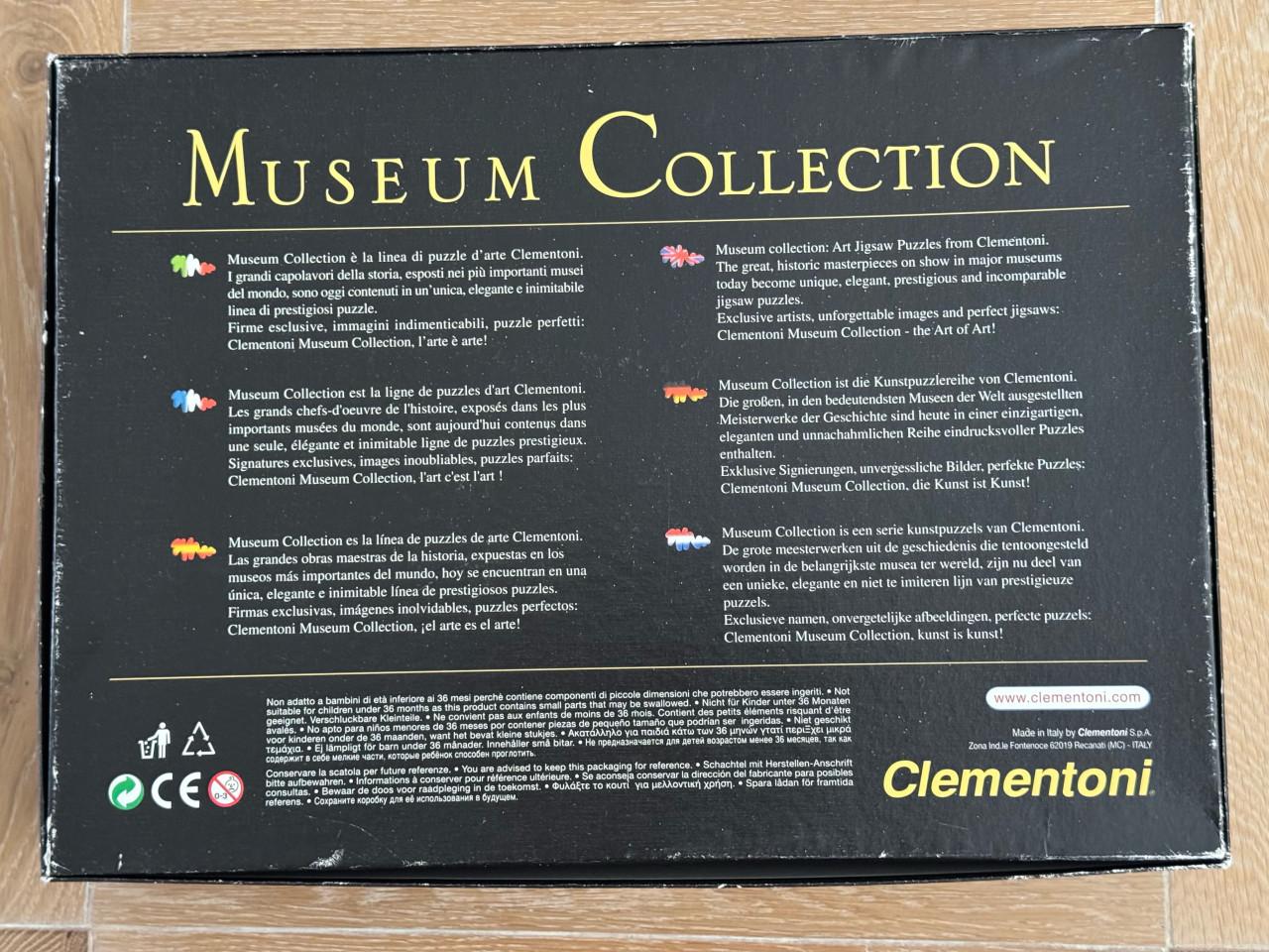 Clementoni Michelangelo Puzzel - 1000 Stukjes