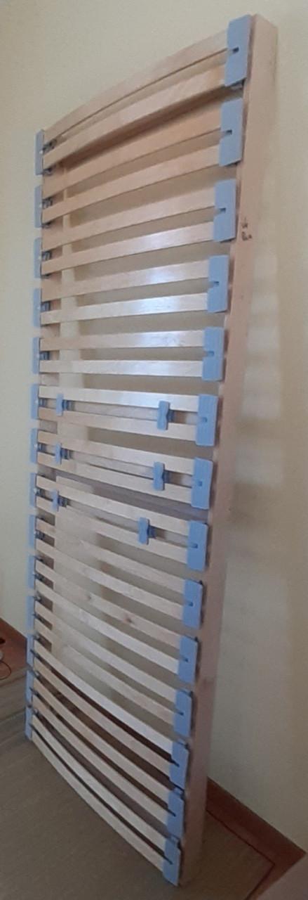 Houten lattenbodem 80 x 200 cm.