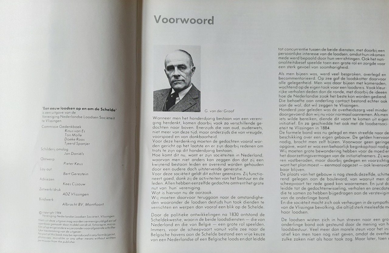 Een eeuw loodsen op en om de Schelde, door Rinus van Es