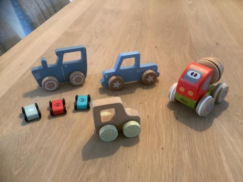 Little Dutch + Chicco houten Auto’s - 7 stuks