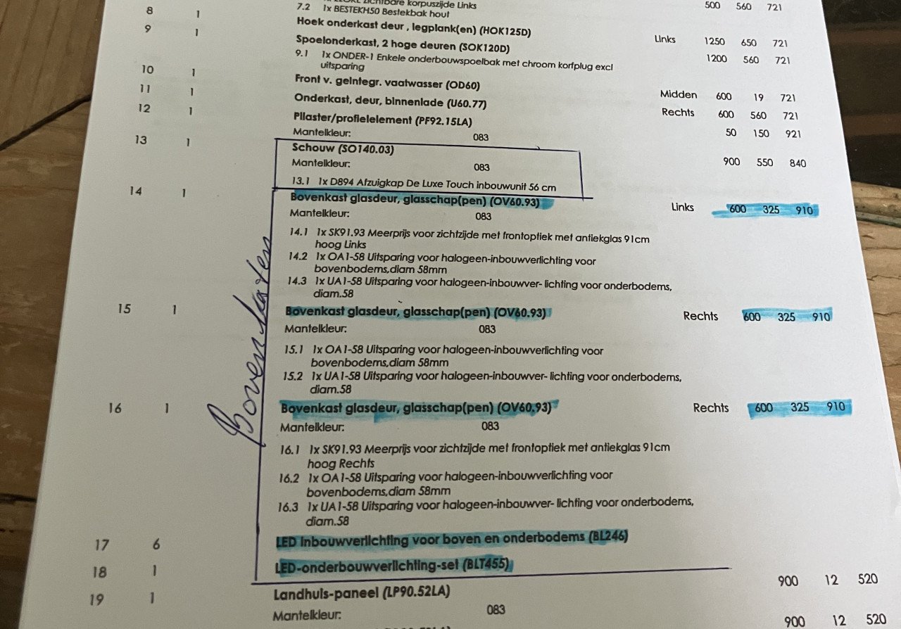 Nieuwe keukenelementen KeukenMaxx, incl blad en spoelbak