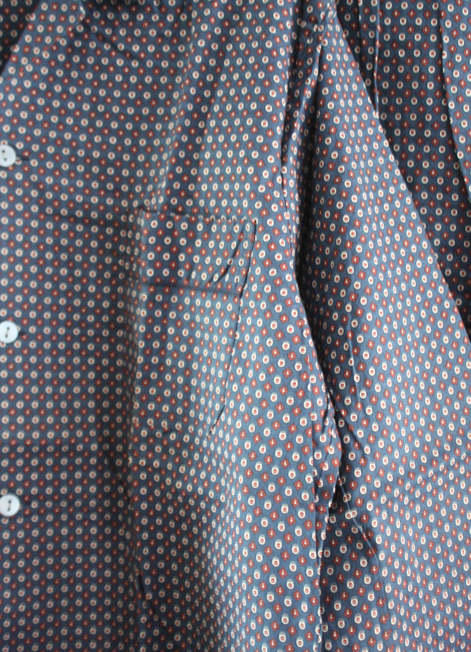 Heren pyama blauw rood wit motief maat 54