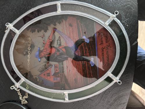Raam hangers glas in lood
