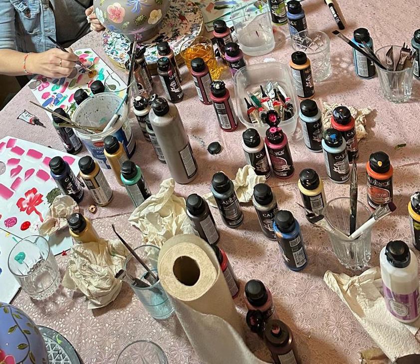 Workshop vaas beschilderen