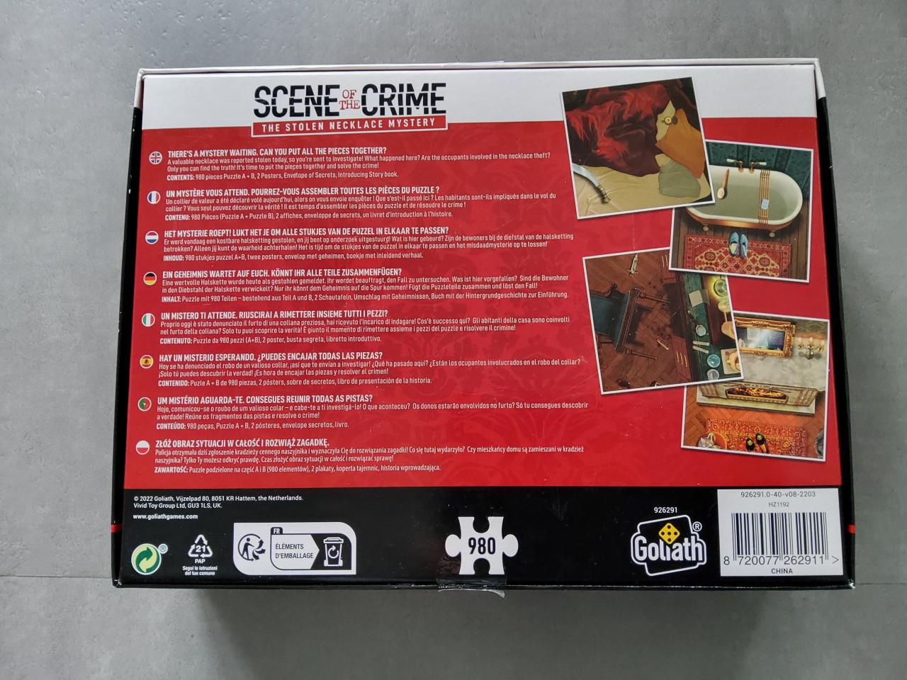Puzzel Scene of the Crime - the stolen necklace mystery