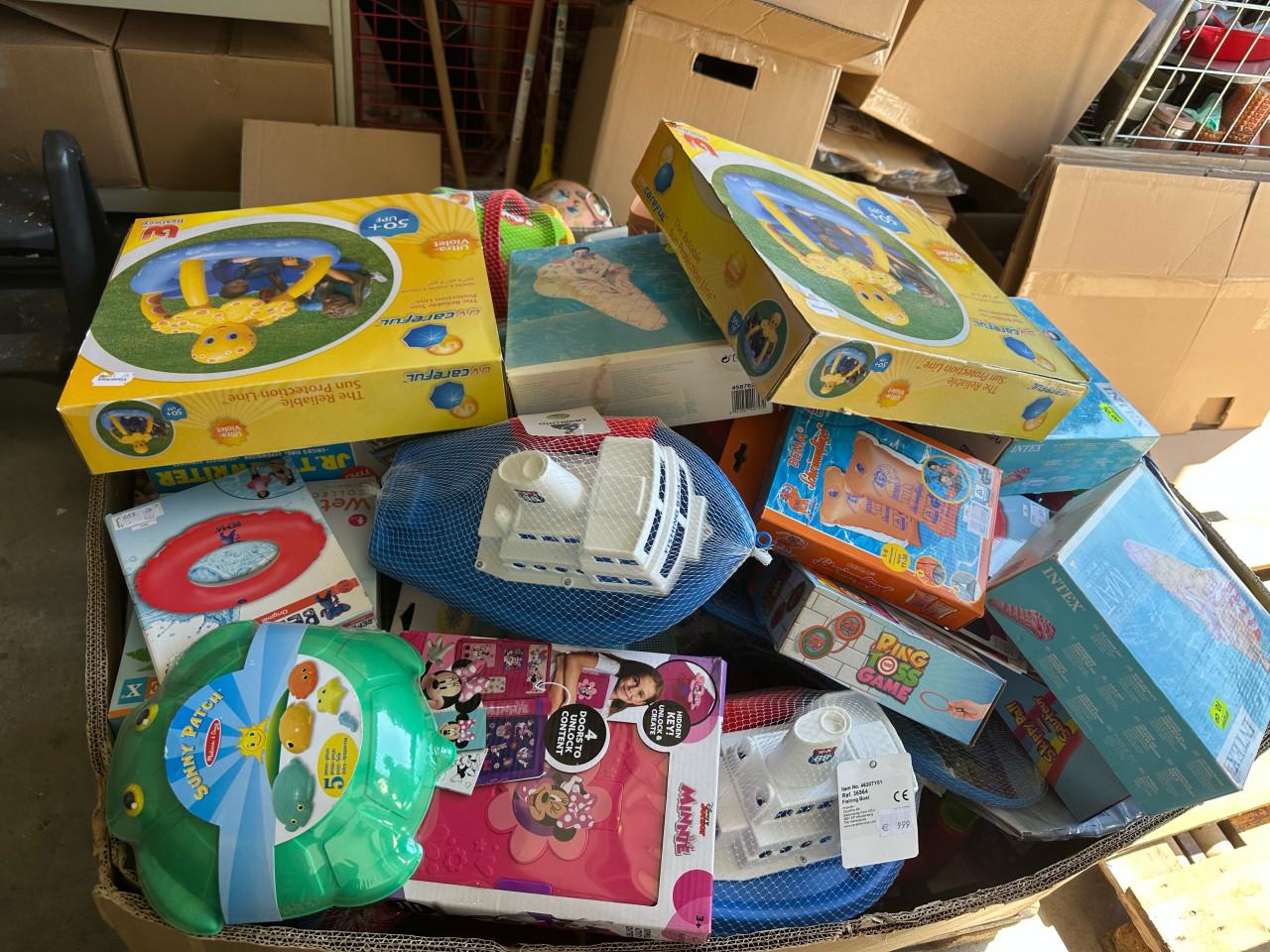 Mixpallet met zomerse speelgoed