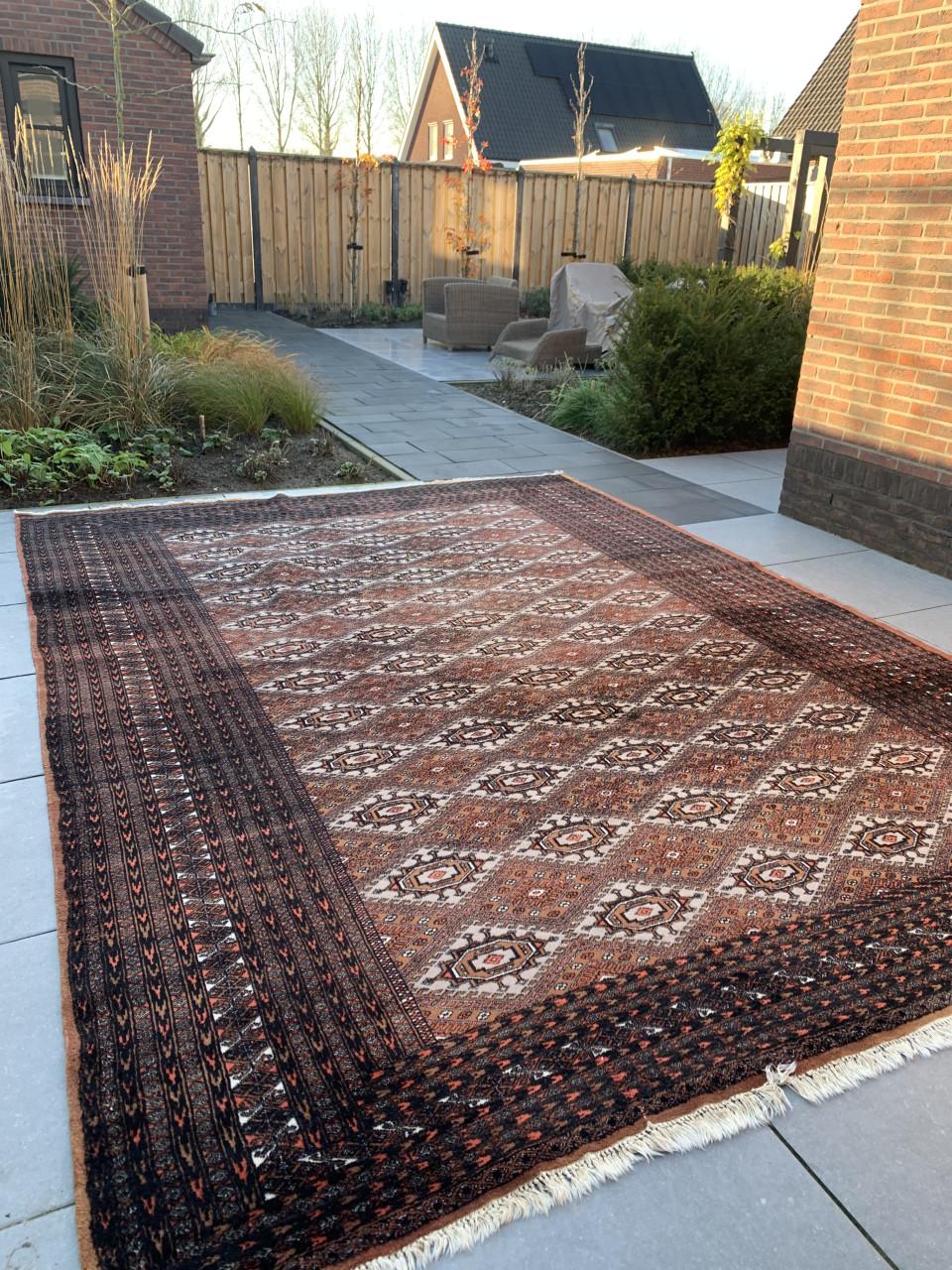 ✨Schitterend Sfeervol Groot Handgeknoopt Vintage Vloerkleed ✨4x3 m.