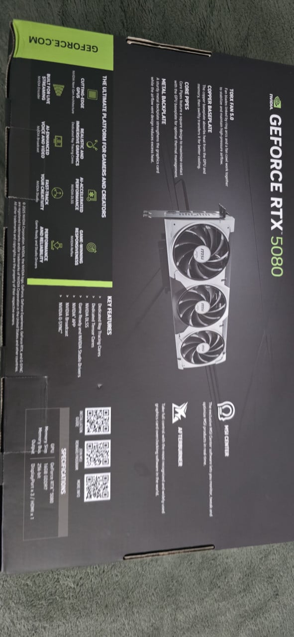 MSI RTX 5080 Ventus 3x OC Edition