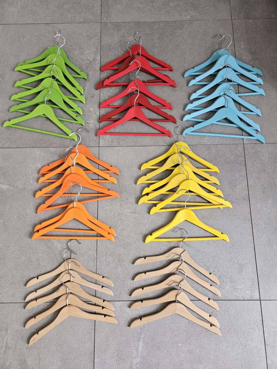 40 houten kinderkledinghangers