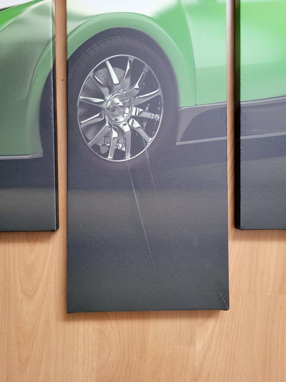 Te koop: 5-delig wanddecoratie – Bugatti sportwagen