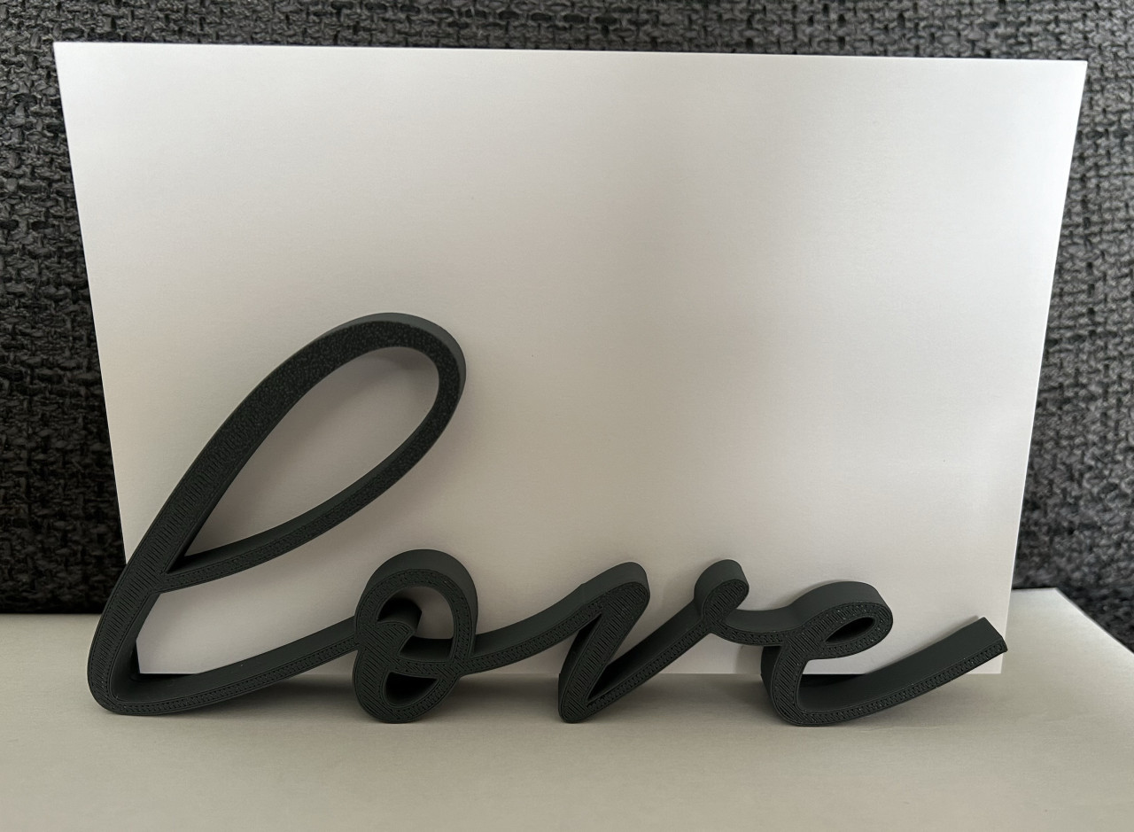 3D printing “Liefdes” cadeaus.