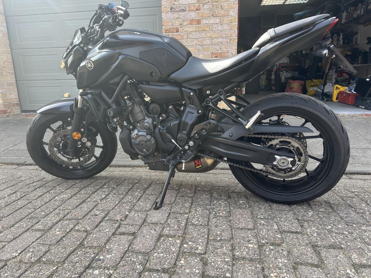 Nette MT-07 A2 met Akrapovič, garantie tot 2029