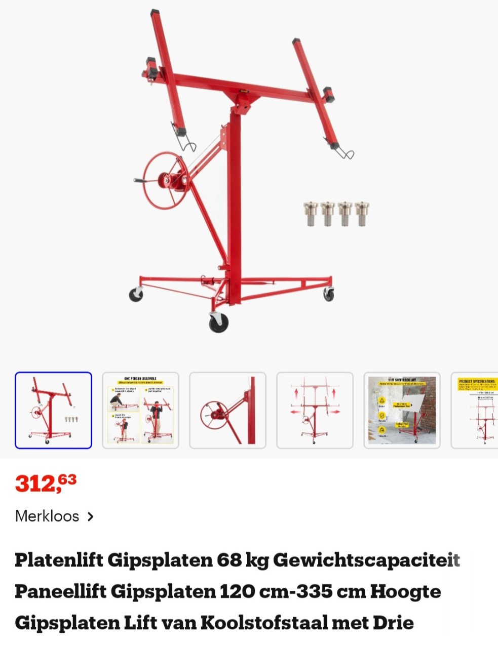Gipsplatenlift