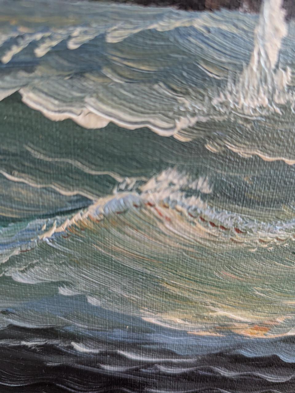 Zeeslag gesigneerd James Harvey