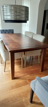 Massief houten eetkamer tafel
