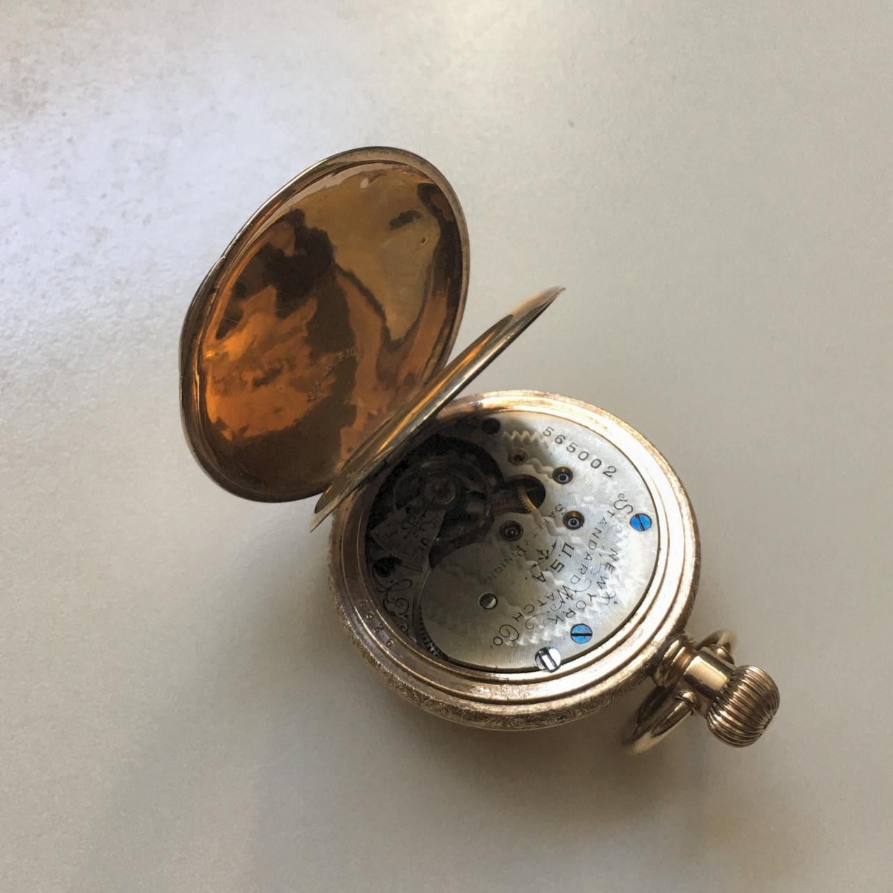 14 kt roségold filled zakhorloge