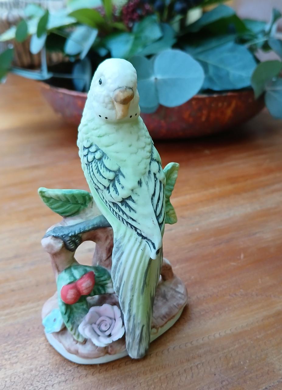 3 Vintage vogelbeeldjes - Bisque porselein van Lefton