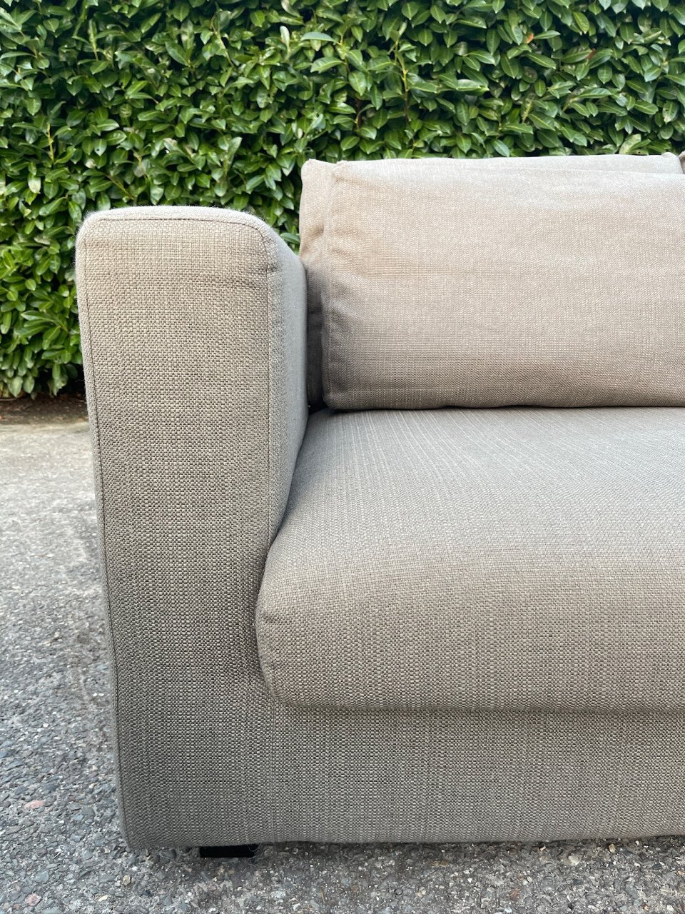 GRATIS LEVERING HEEL NL Taupe VIP 2x 2,5zits Stoffen Bankstel