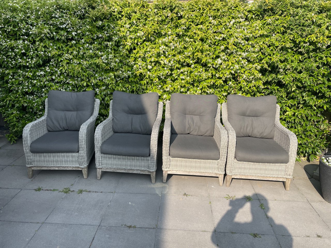 4 loungestoelen