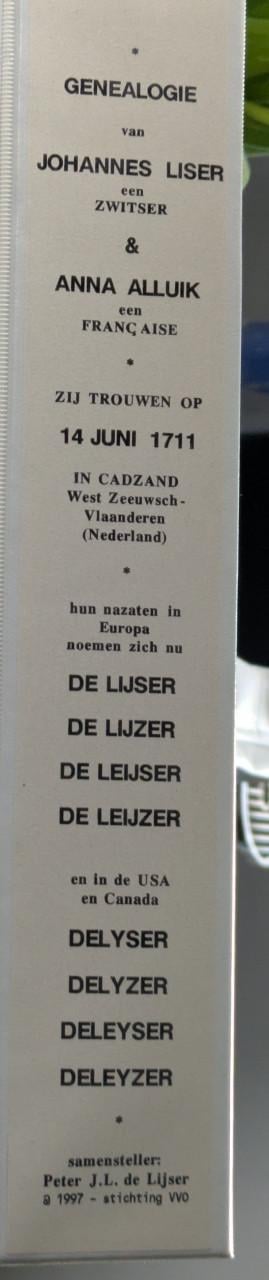 Stamboom Johannes Liser en Anna Alluik