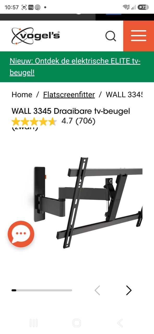 Wandbeugel tv merk Vogel's