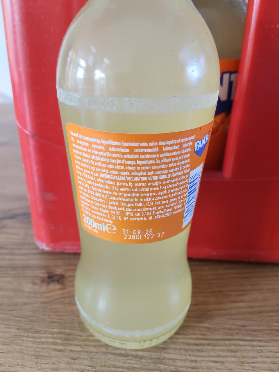 Krat Fanta Orange 24x20cl frisdrank inclusief statiegeld