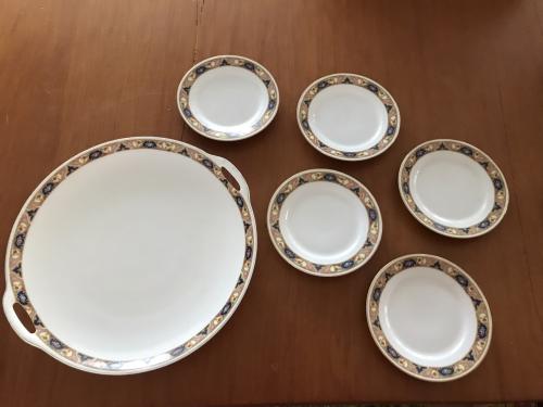 Epiag gebaksbordjes met schaal