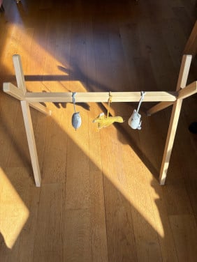 LieWood babygym, speelbalk diertjes
