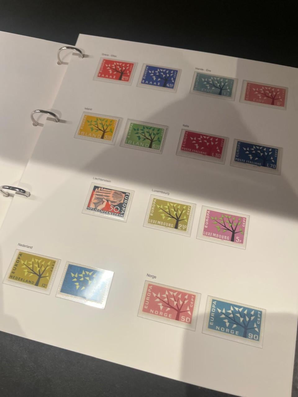Album met fdc's Europa CEPT