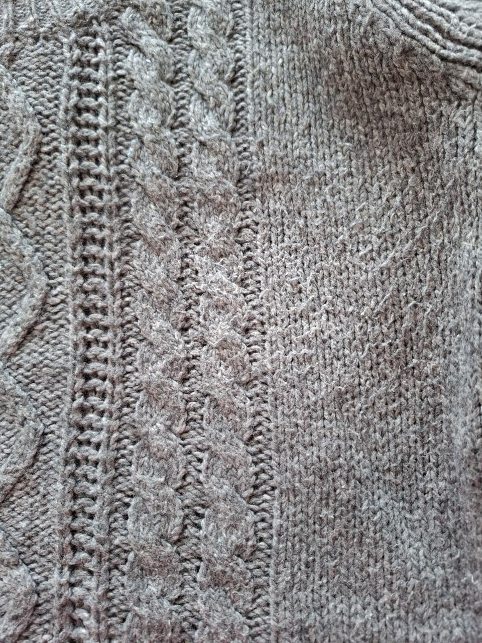 Bijenkorf exclusief trui gebreid grijsgemeleerd. XXL