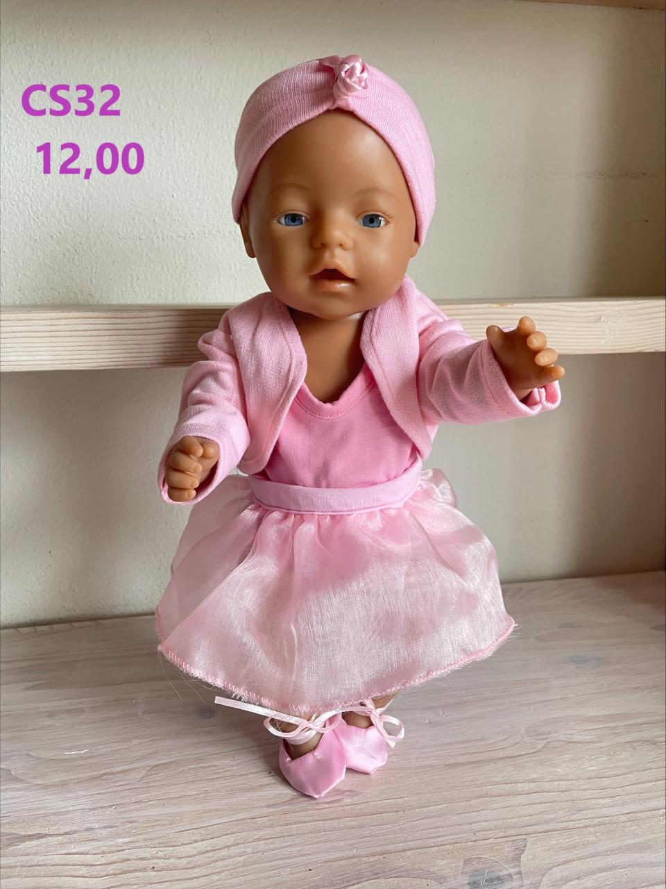 Poppenkleertjes baby born. Ballet set. Opbrengst KiKa.