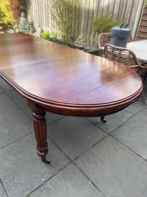 Victoriaanse massief mahonie houten tafel