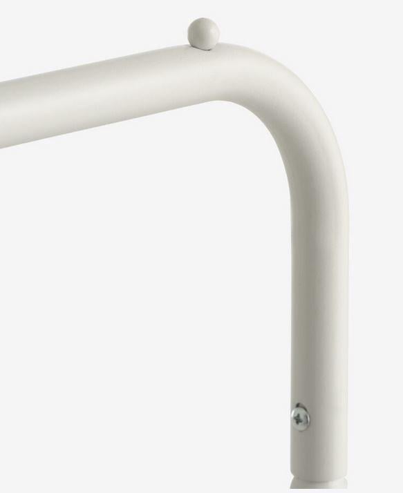 Stalen kledingrek, wit, poedergecoat, stevig, 110 x 155 x 50, top staat