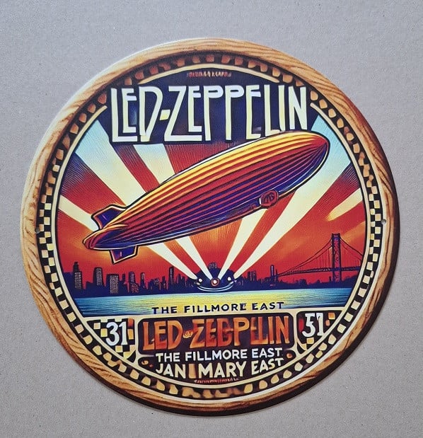 Led Zeppelin Metalen Bord